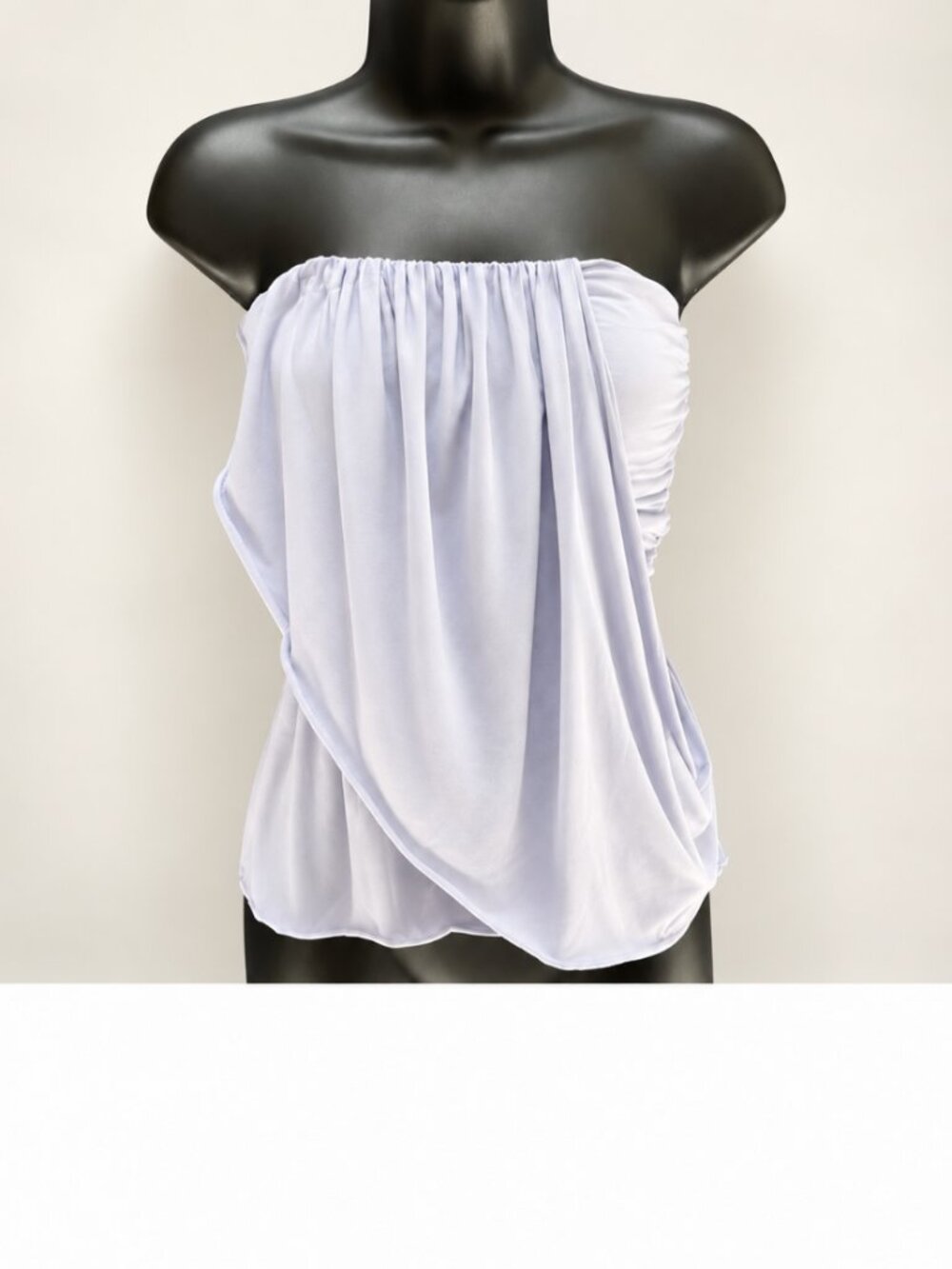 Free People Lavender Purple Periwinkle Drapey Strapless Tube Top y2k
